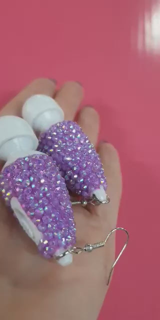 Bling Vibe Earrings - Lilac